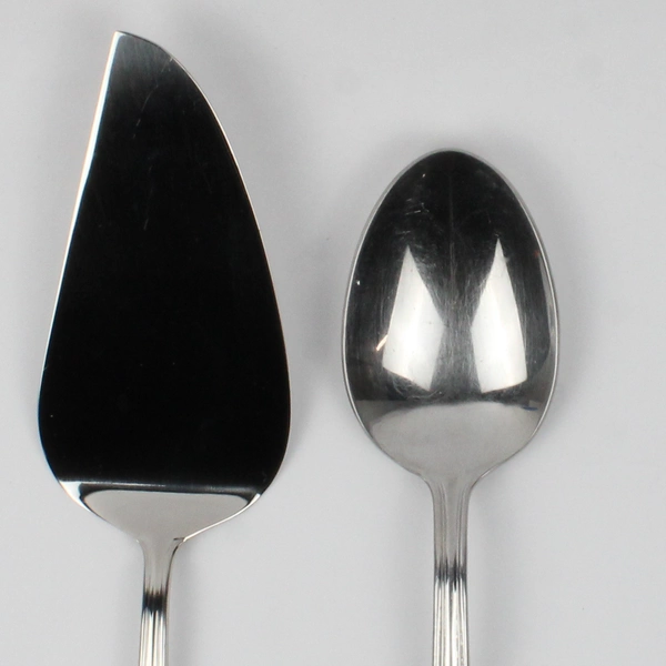 Lot Of 2 Reed & Barton Palladian (Stainless) Flatware Pie Server & Serving Spoon