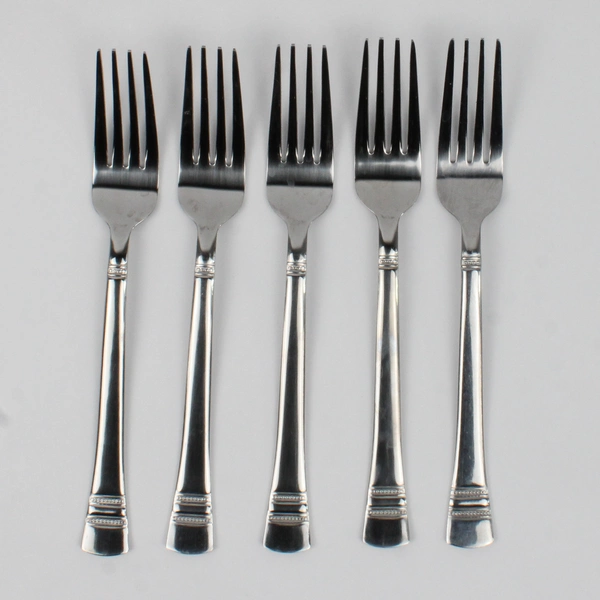 Lot Of 5 International Silver Kensington (Stainless) Flatware Dinner Forks 8.25"