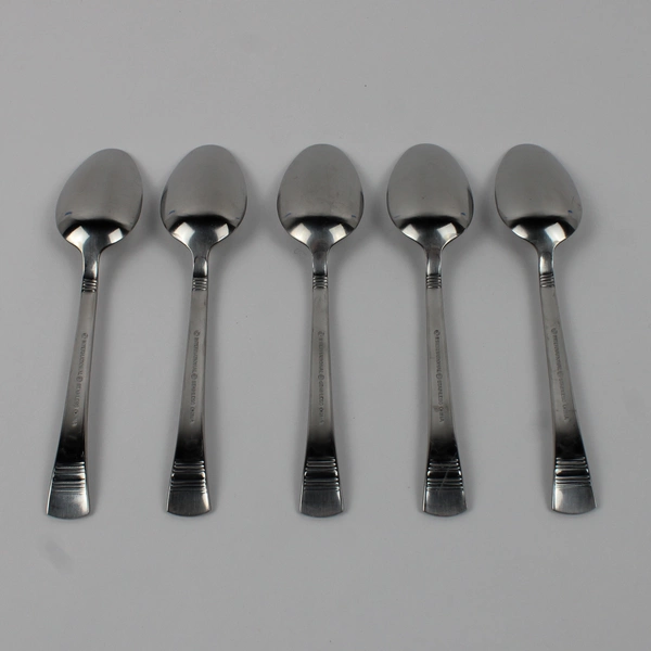 Lot Of 5 International Silver Kensington (Stainless) Flatware Teaspoons 6.5"