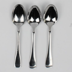 Lot of 3 Oneida Surge Stainless Steel Oval Soup Spoons 7 1/8"