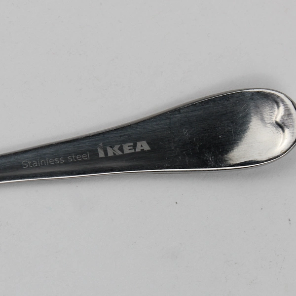 Lot of 7 IKEA Gamman Pattern Stainless Steel Teaspoons 5.75" Good