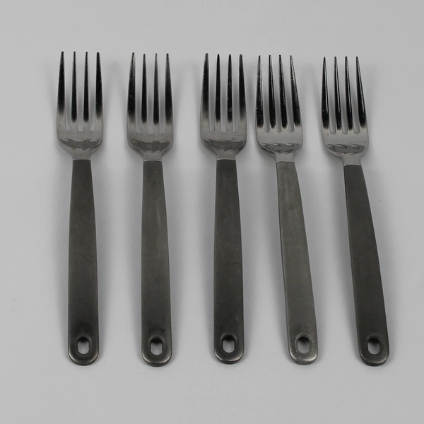 Lot of 5 IKEA IKE18 Pattern Stainless Dinner Forks Rare Hard To Find Pattern 8"