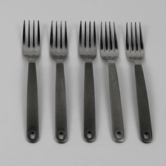 Lot of 5 IKEA IKE18 Pattern Stainless Dinner Forks Rare Hard To Find Pattern 8"