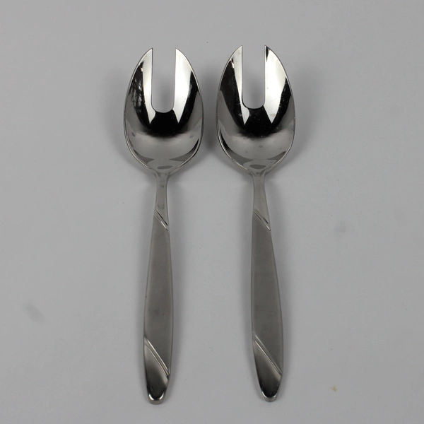 Lot Of 2 Oneida Silver Risotto (Stainless) Flatware Pierced Serving Spoon 9"