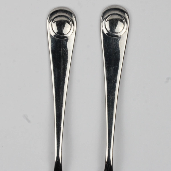 Lot of 2 Wallace Silver Optic Pattern 18/10 SS Serving Utensils Very Rare HTF