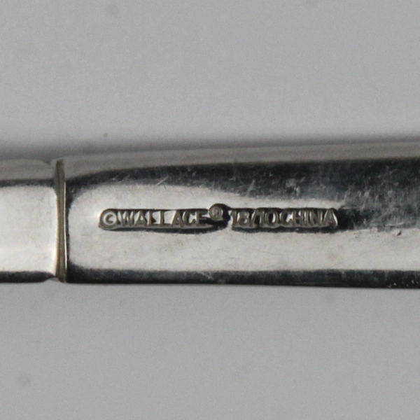 Lot of 2 Wallace Silver Chantel Pattern 18/10 SS Dinner Forks 8" Rare HTF