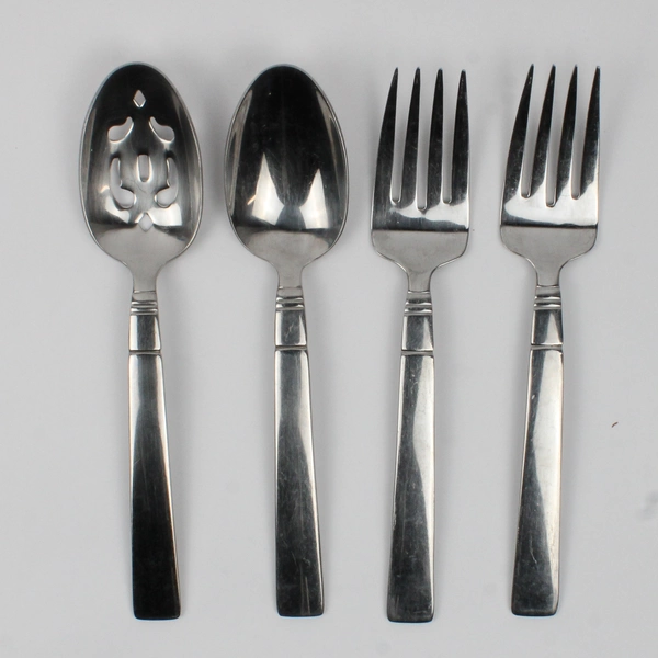 Lot of 4 Wallace Silver Chantel Pattern 18/10 SS Serving Utensils Rare HTF