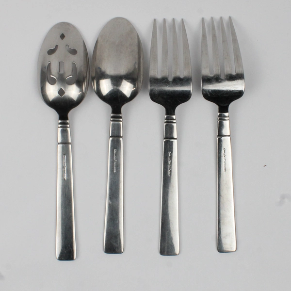 Lot of 4 Wallace Silver Chantel Pattern 18/10 SS Serving Utensils Rare HTF