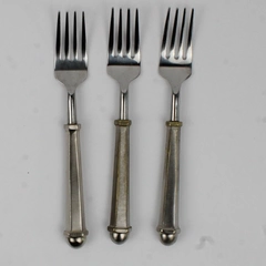 Lot of 3 Wallace Silver Unknown Pattern Stainless Salad Forks 7.5" Rare HTF