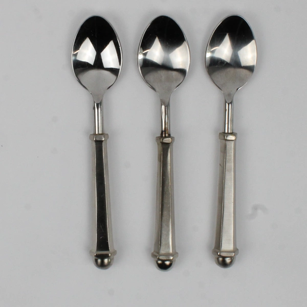 Lot of 3 Wallace Silver Unknown Pattern Stainless Teaspoons 7.5" Rare HTF