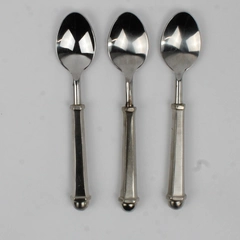 Lot of 3 Wallace Silver Unknown Pattern Stainless Teaspoons 7.5" Rare HTF