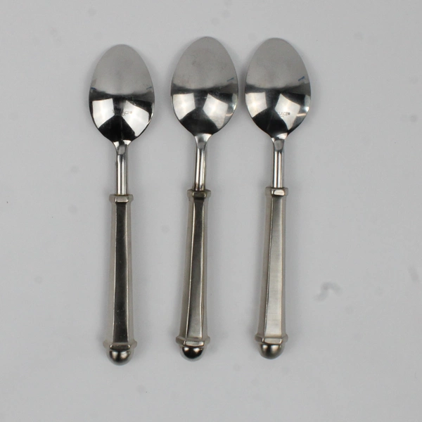 Lot of 3 Wallace Silver Unknown Pattern Stainless Teaspoons 7.5" Rare HTF