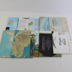Lot of 10 Vintage National Geographic Map & Other Inserts 1956 - 2005 Good