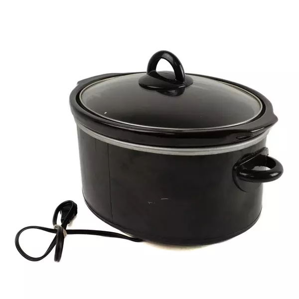 Crock-Pot SCV400-B-SL 8Qt Oval Slow Cooker Black Removable Stoneware Tested