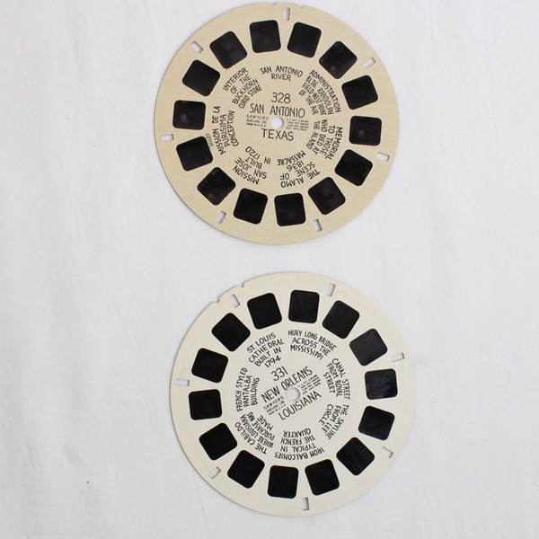 Lot Of 2 View Master Reels New Orleans Louisiana #331 San Antonio Texas #328