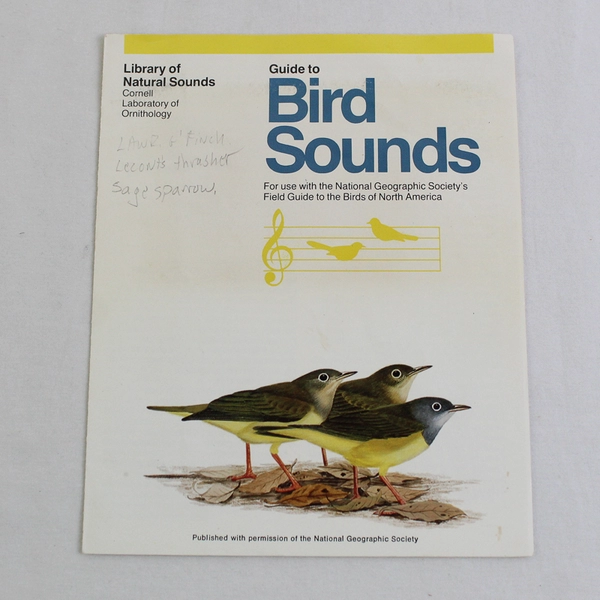National Geographic Guide to Bird Sounds 2-Cassette Set Library of Natural