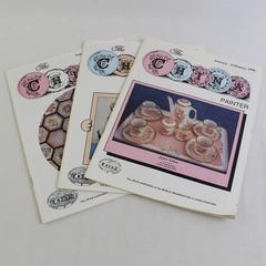 Lot of 3 The China Painter Magazines 1990-1991 Good