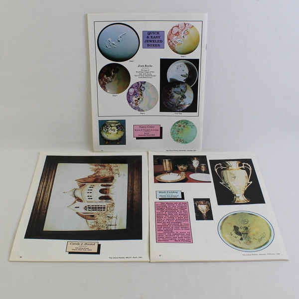 Lot of 3 The China Painter Magazines 1990-1991 Good