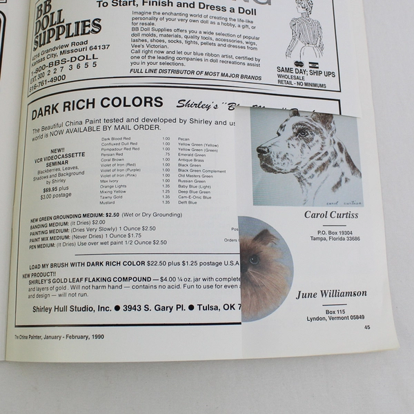 Lot of 3 The China Painter Magazines 1990-1991 Good