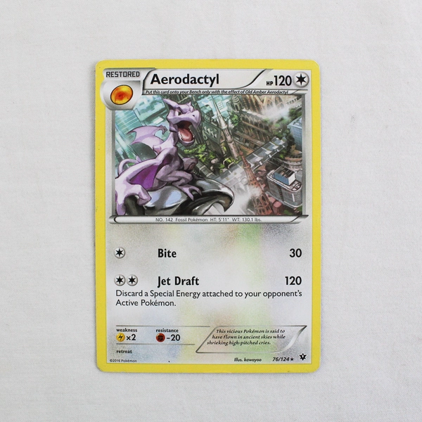 Lot Of 2 Pokemon Trading Cards Aerodactyl Restored 2016 Toucannon Stage 2 2017