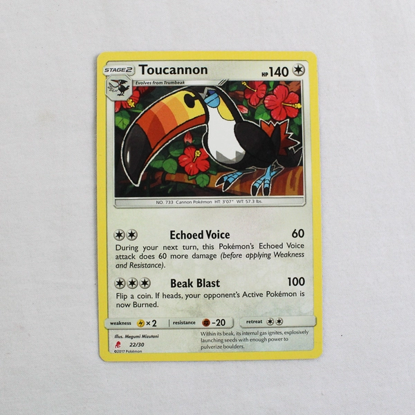 Lot Of 2 Pokemon Trading Cards Aerodactyl Restored 2016 Toucannon Stage 2 2017