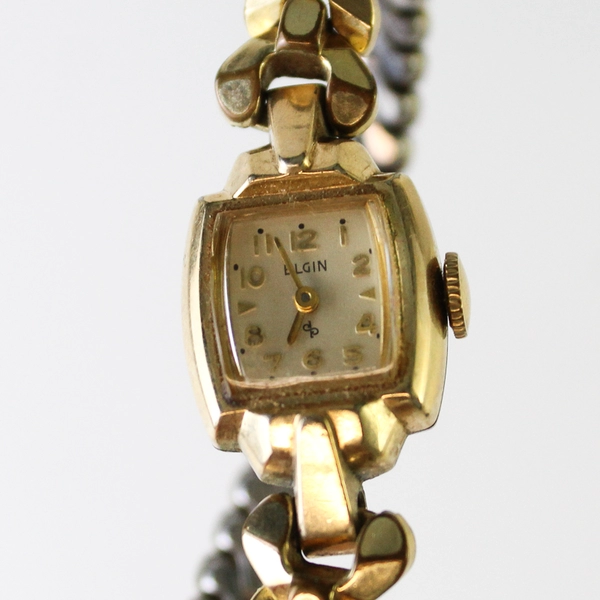 Vintage Elgin S&W 10K RGP Bezel Women's Wristwatch 5mm Band