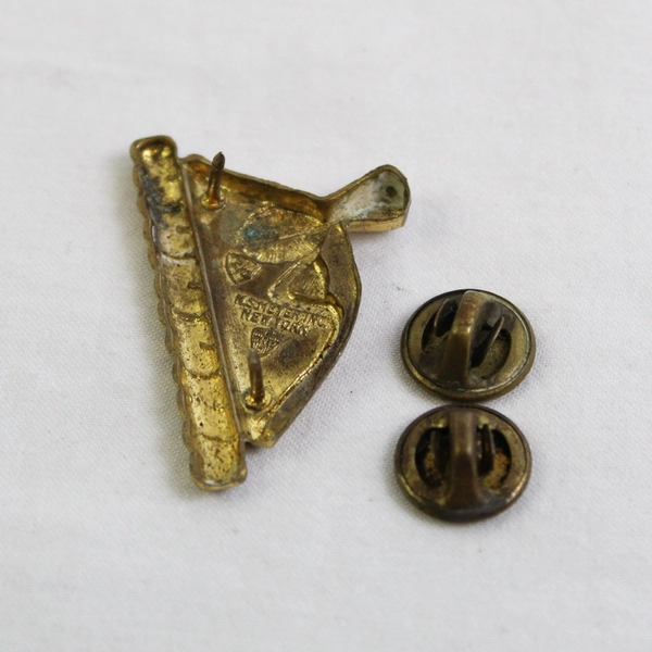 VTG N.S. Meyer WWII 3rd Infantry Regiment Gold-Tone Lapel Pin