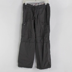 Koi by Kathy Peterson Gray Cargo Scrub Pants Women's XS Petite FLAW