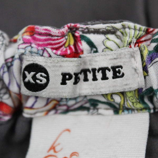 Koi by Kathy Peterson Gray Cargo Scrub Pants Women's XS Petite FLAW