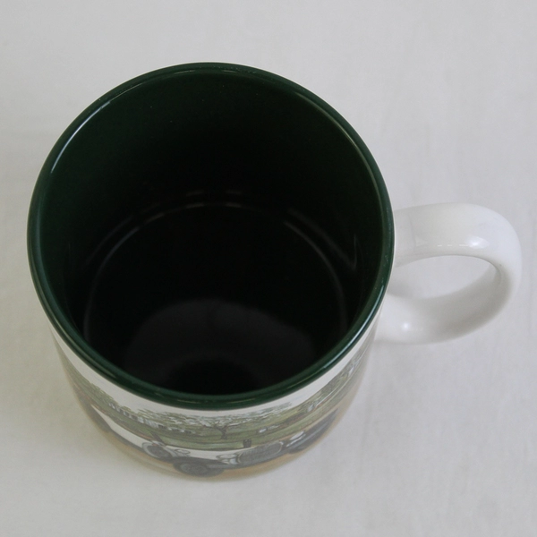 Bogart 1993 Flowers Inc Balloons White Car Print Ceramic Mug Korean 3.5" Tall