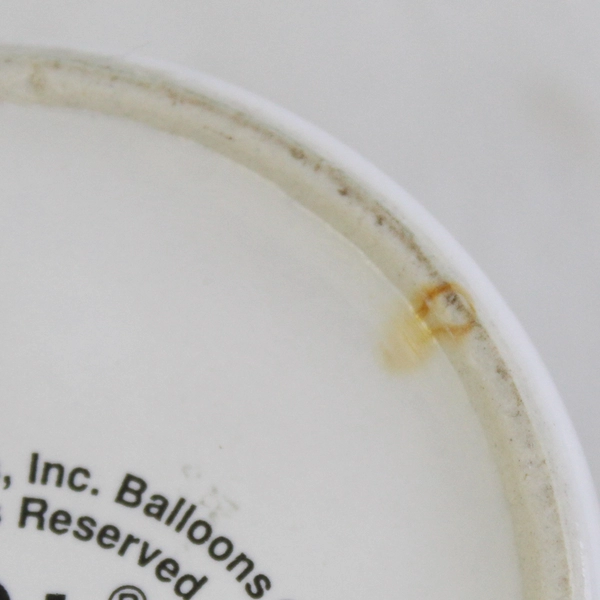 Bogart 1993 Flowers Inc Balloons White Car Print Ceramic Mug Korean 3.5" Tall