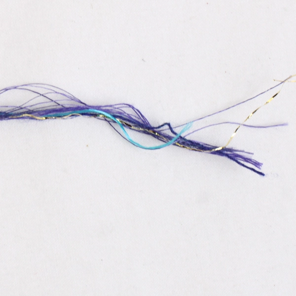 Lot of 6 Small Metallic Purple Blue Yarn Balls for Knitting Crocheting 2" Round