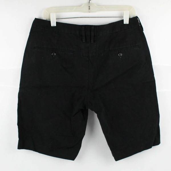 Express Black Flat-Front Cotton Blend Shorts Men's Size 32
