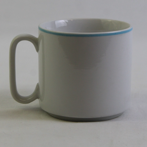 Unbranded "Grandpa" Floral Cross Stitch Pattern Ceramic Coffee Mug 3.25" Tall