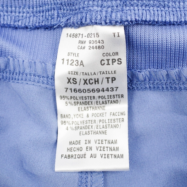 Periwinkle Blue Cargo Scrub Pants Women's Size XS