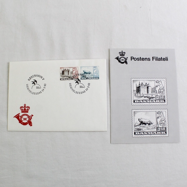 Denmark First Day Cover Egeskov Castle March 24 1983