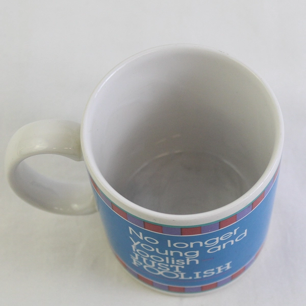 The Golden Club "No Longer Young And Foolish" Ceramic Coffee Mug 4" Tall