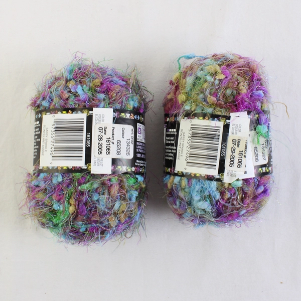 Lot of 2 Bernat Bling Bling Yarn Skeins, Sassy Sparkle 161065 New