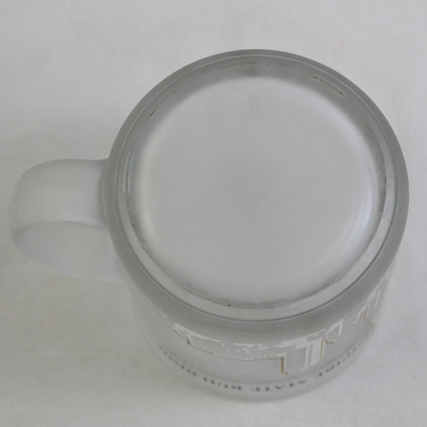 Unbranded "New York City Empire State Building" Skyline Frosted Glass Mug 4"