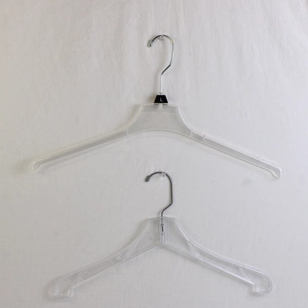 Lot of 10 Clear Plastic Retail Hangers Wire Hook