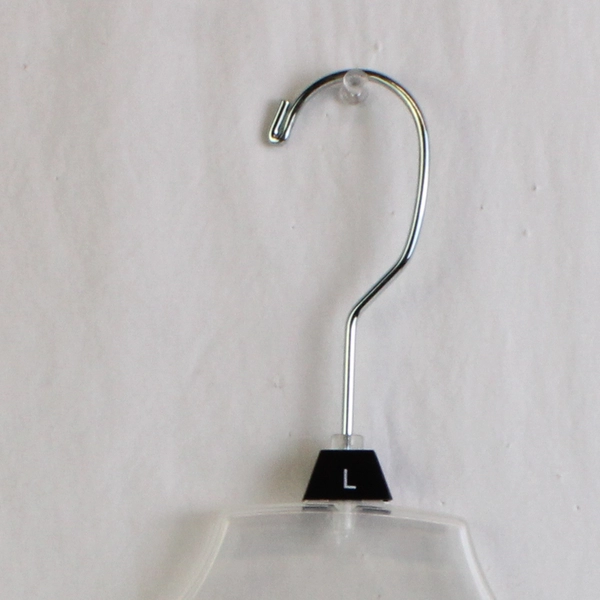 Lot of 10 Clear Plastic Retail Hangers Wire Hook