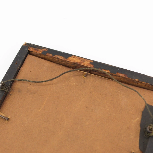 Framed Long Haired Woman Print 11" x 6"