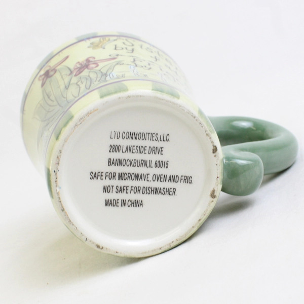 LTD Commodities "Sisters By Fate, Friends By Choice" Green Ceramic Mug 4" Tall