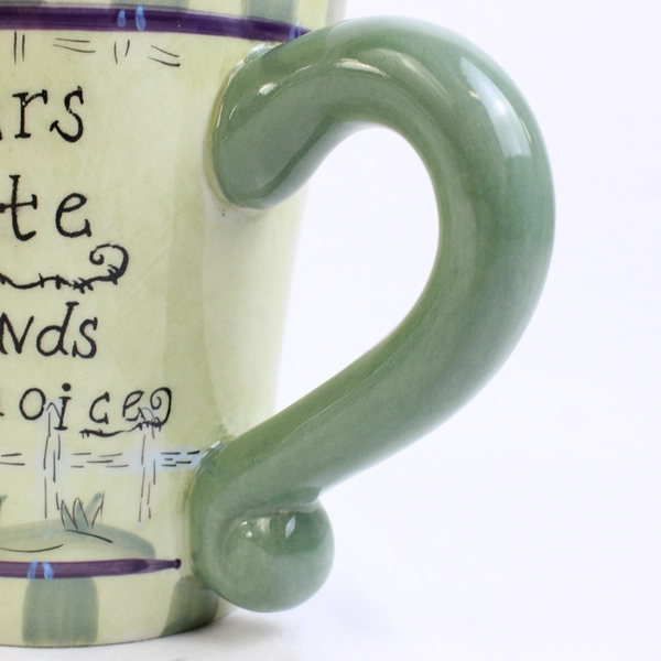 LTD Commodities "Sisters By Fate, Friends By Choice" Green Ceramic Mug 4" Tall