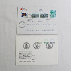 Lot Of 2 Finland Aland Islands First Day Covers 1984 FDC