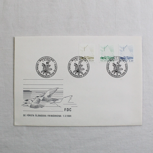 Lot Of 2 Finland Aland Islands First Day Covers 1984 FDC