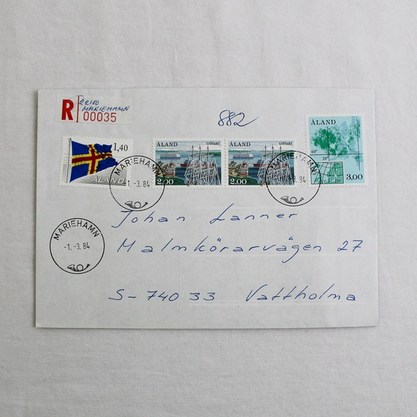 Lot Of 2 Finland Aland Islands First Day Covers 1984 FDC