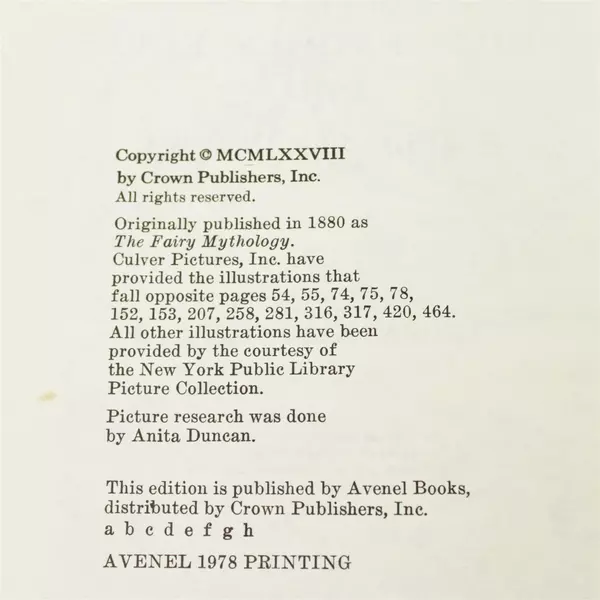 World Guide to Gnomes Fairies Elves & Little People Keightley 1978 HC