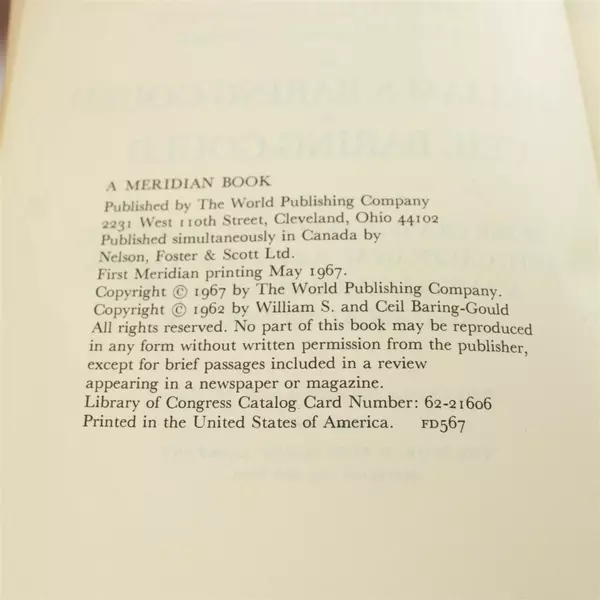 The Annotated Mother Goose Nursery Rhymes 1967 Antique Collectible