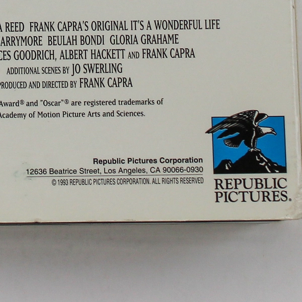 It's a Wonderful Life VHS Original Uncut 1980 James Stewart Donna Reed